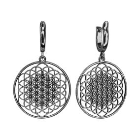 Серьги прорезные "Цветок жизни"