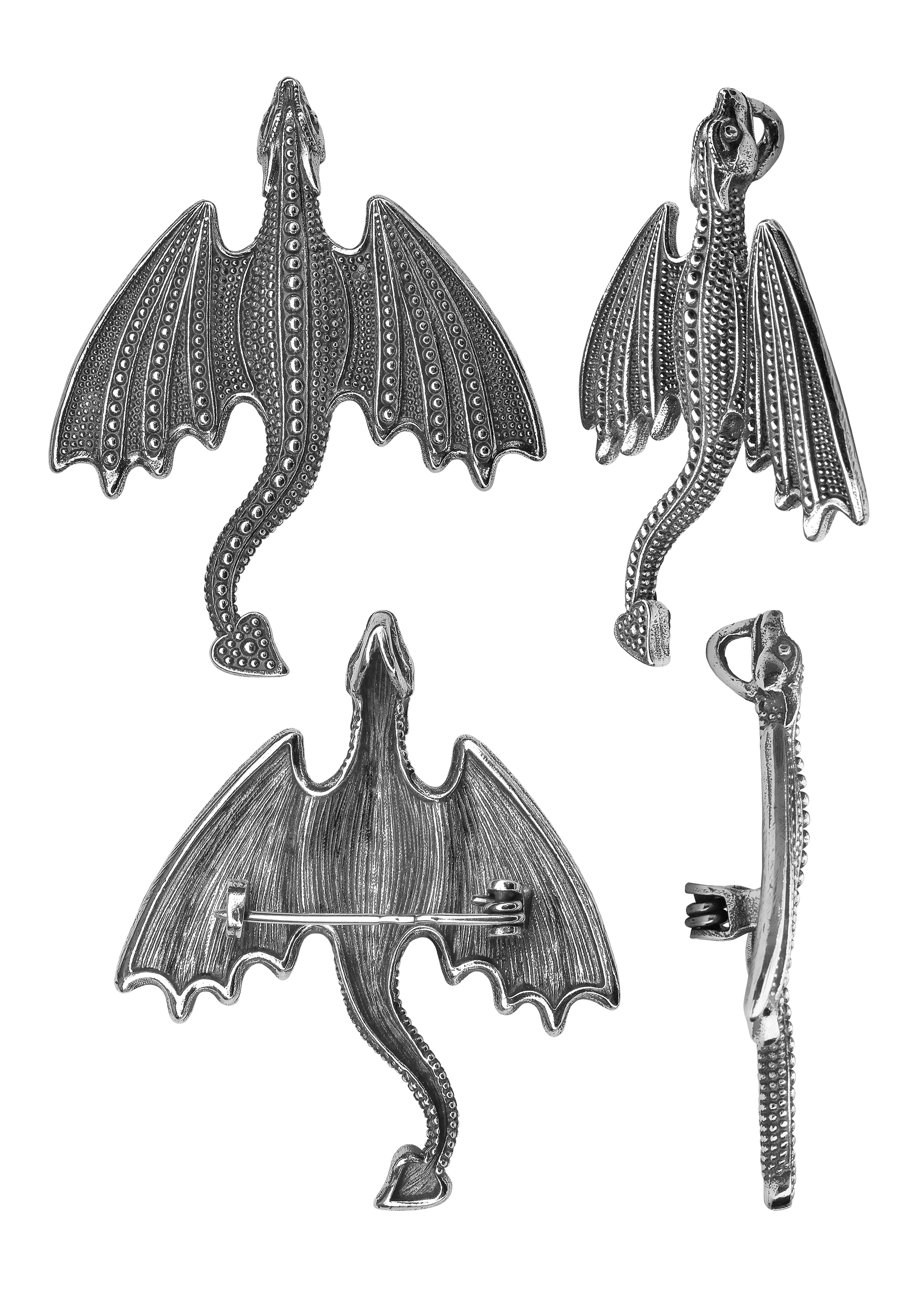 Брошь-подвеска "Летящий дракон"