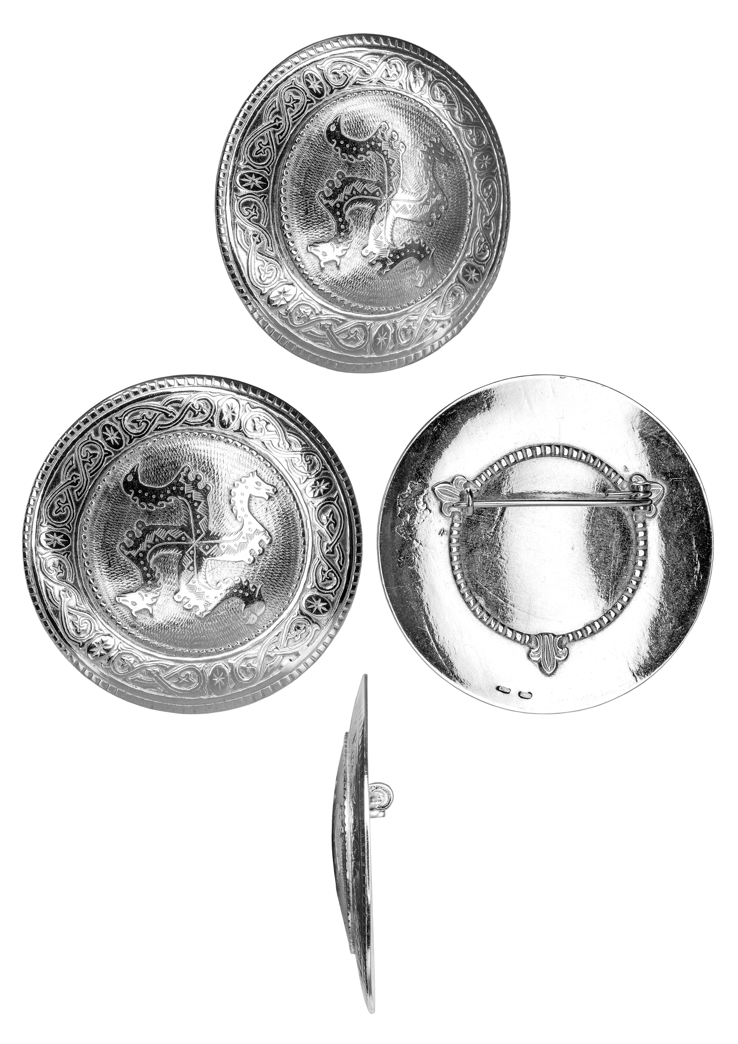 Фибула накладная «Солнцеворот»